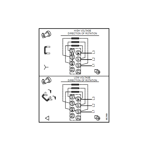 Вертикальный многоступенчатый центробежный насос Grundfos CR 5-7 A-FGJ-A-V-HQQV артикул 96517064 – схема подключения