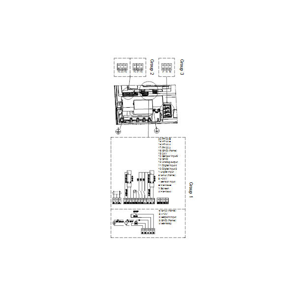 Вертикальный многоступенчатый центробежный насос Grundfos CRE 95-2-1 A-F-A-E-HQQE артикул 99264360 – схема подключения