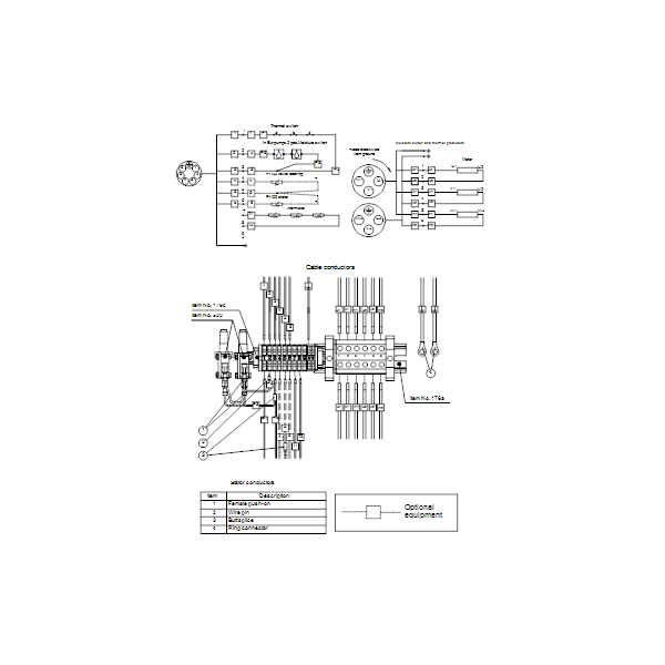 Погружной канализационный насос Grundfos S1.80.125.260.4.58H.C.341.Q.EX.D.511 артикул 96811554 – схема подключения