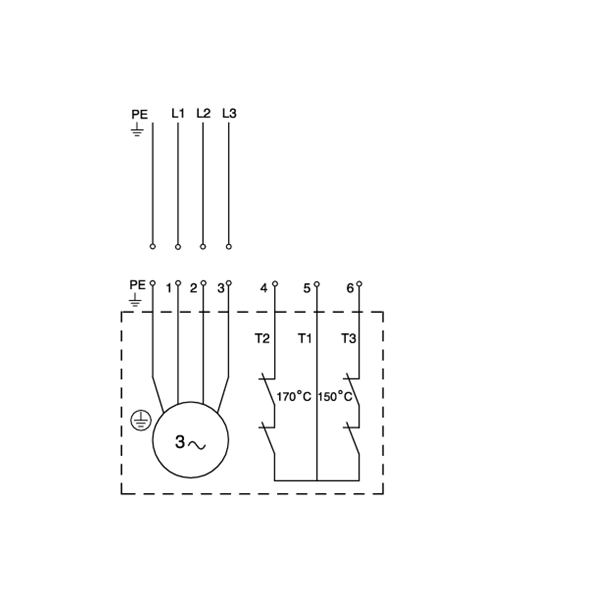 Погружной канализационный насос Grundfos SL1.50.65.09.EX.2.50B артикул 96106568 – схема подключения