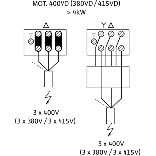 Схема подключения насоса Wilo Multivert MVI 7003/1-3/25/E/3-400-50-2